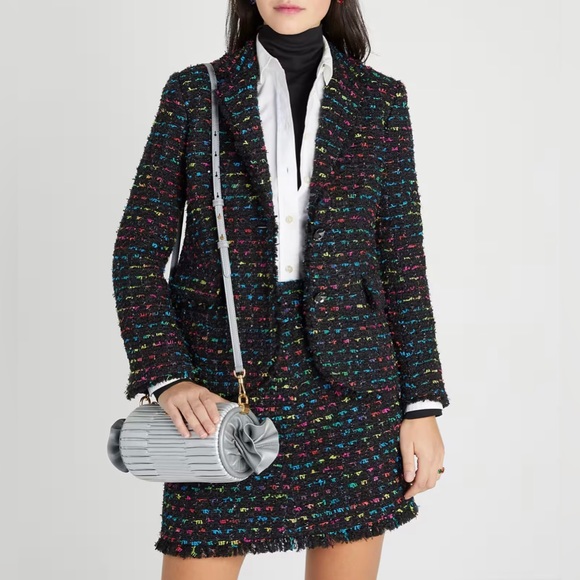 Kate Spade Sweet Treats Festive Pleated Small Barrel Bag In Starlight Silver - Picture 16 of 16